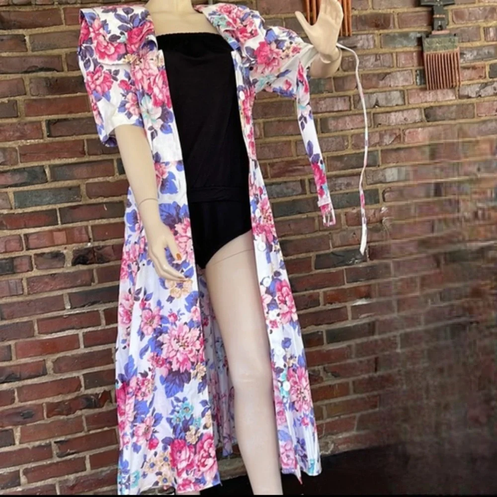 Vintage Cottagecore Floral Button Front Dress